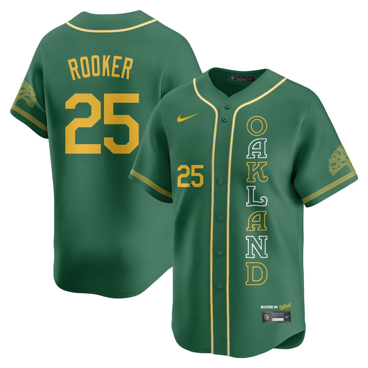 Men's Oakland Athletics City Connect Concept Jersey - All Stitched