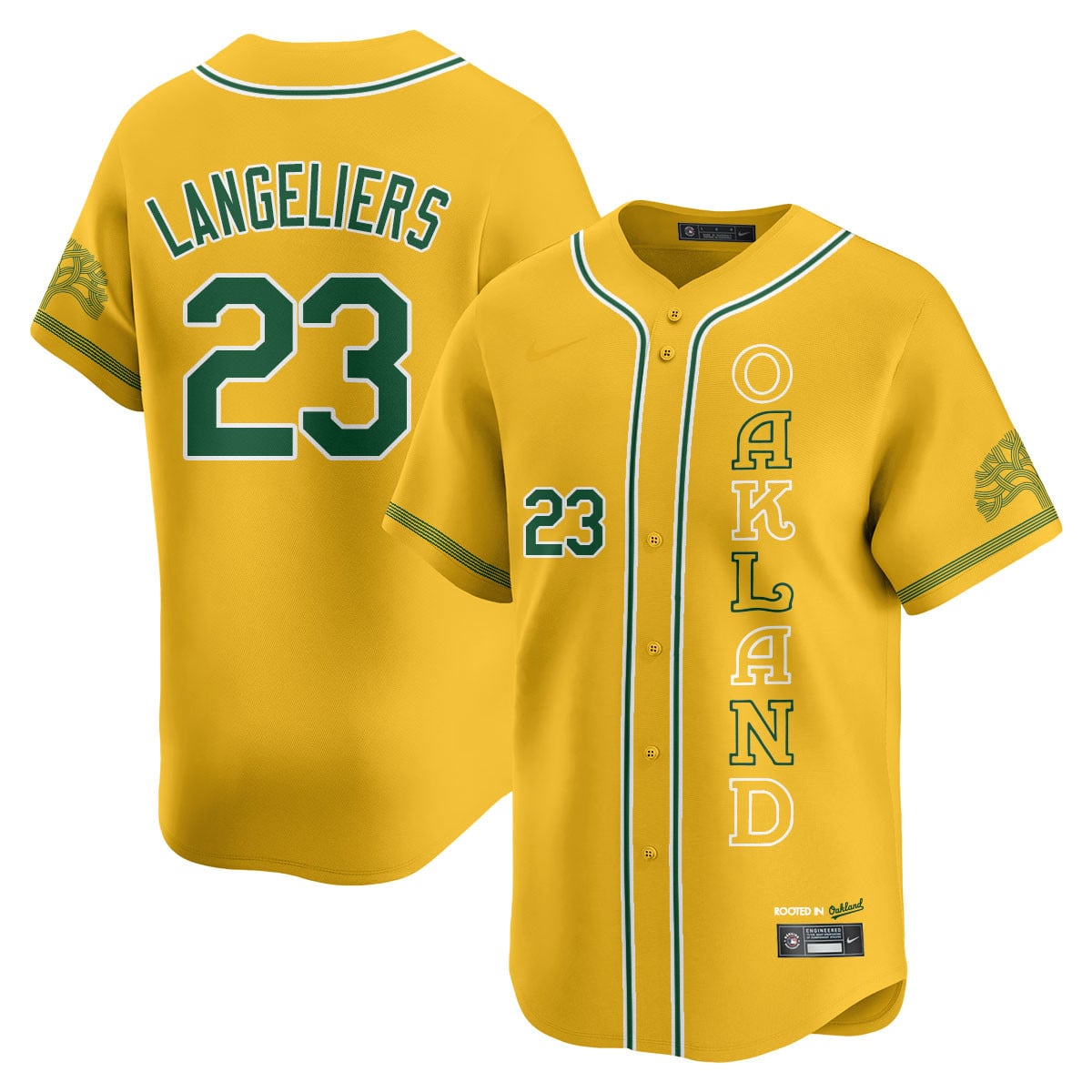 Men's Oakland Athletics City Connect Concept Jersey - All Stitched