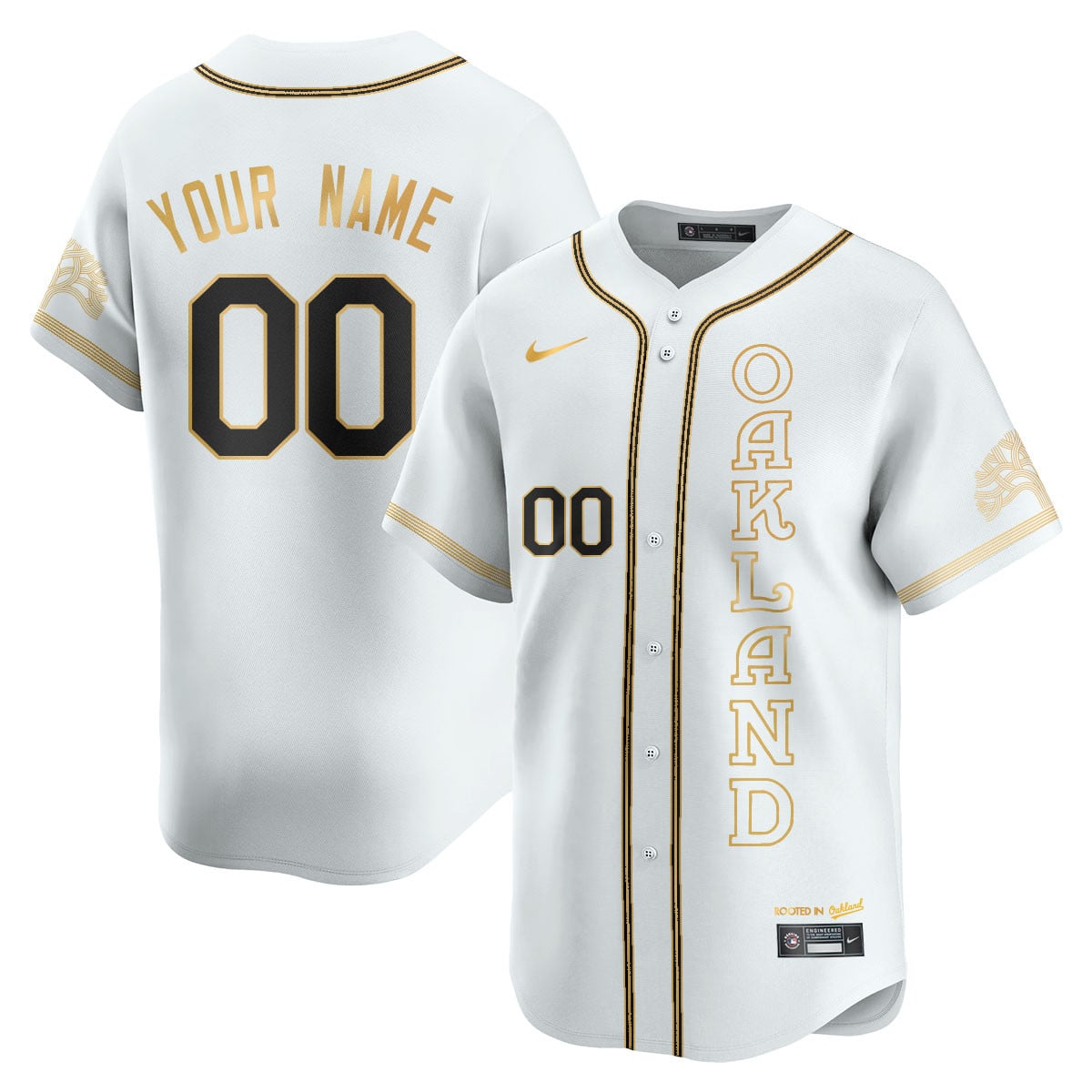 Custom Name/Gender Oakland Athletics City Connect Concept Jersey - All Stitched