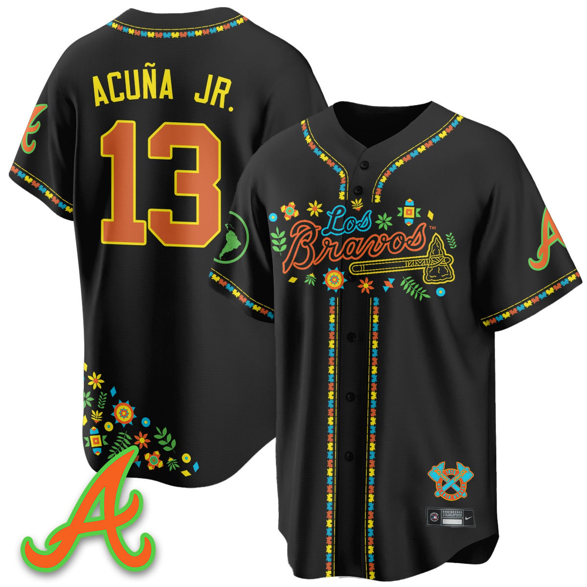 Men's Atlanta Braves 2025 "Los Bravos" Jersey - All Stitched