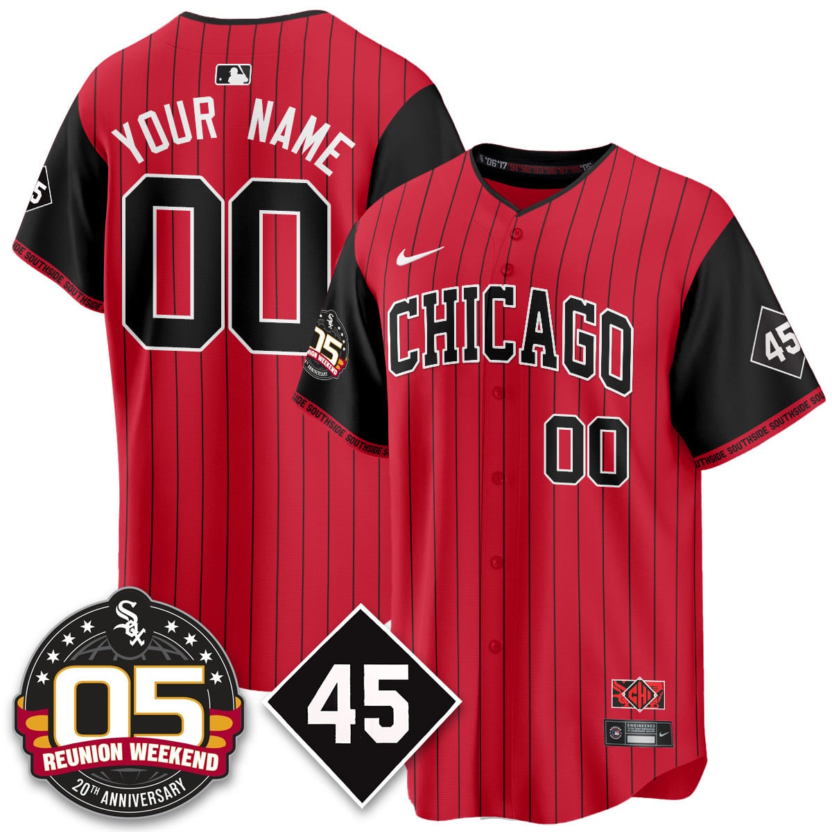 Chicago White Sox Bobby Jenks 2025 Custom Jersey - Reunion Weekend - All Stitched
