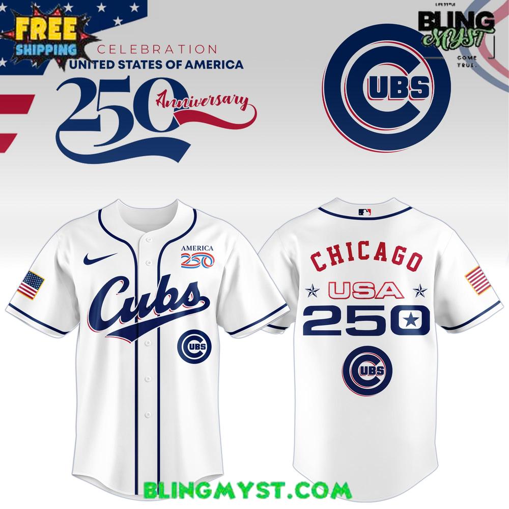 Chicago Cubs 250th USA Of American Baseball Jersey