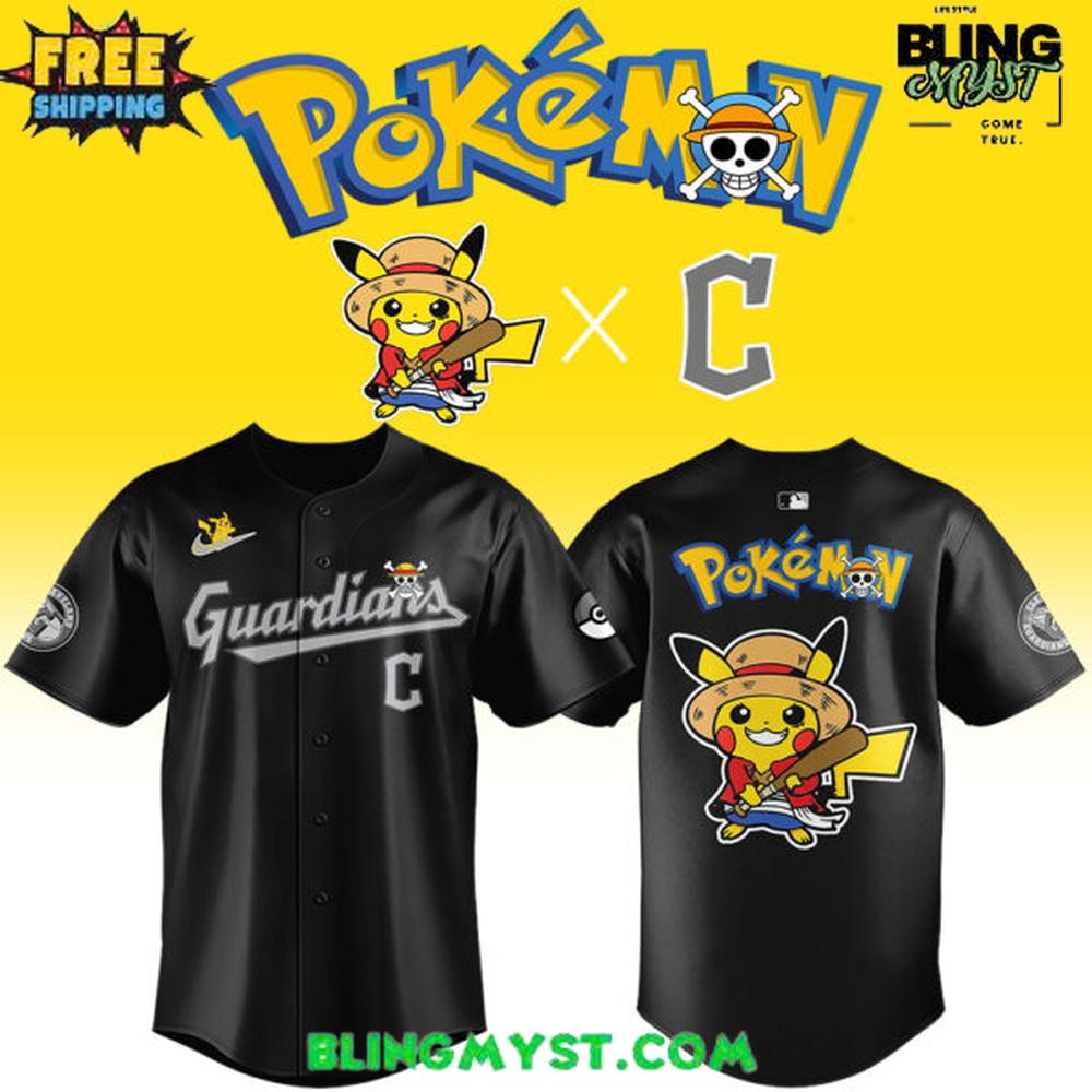 Cleveland Guardians x Pokemon x Onepiece Limited Edition Baseball Jersey