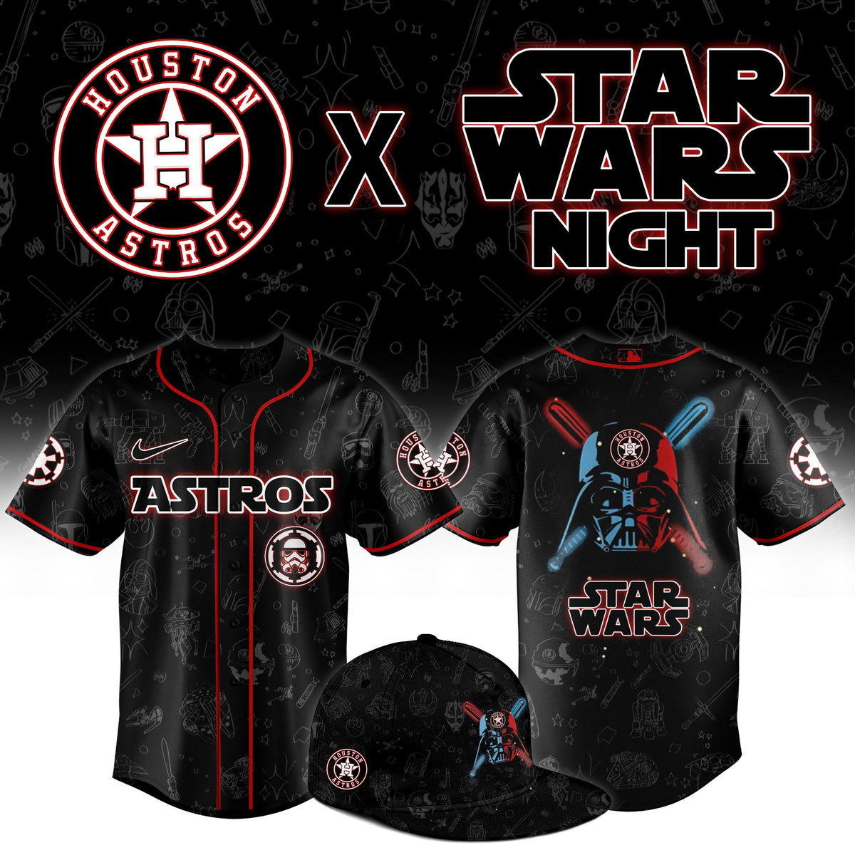 Houston Astros Star Wars Night Game Limited Jersey