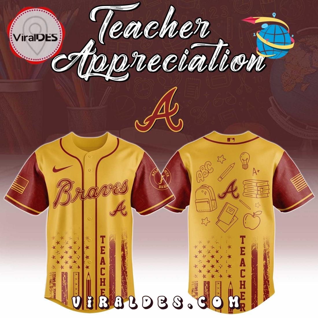 Atlanta Braves MLB x Teacher Appreciation Day Jersey
