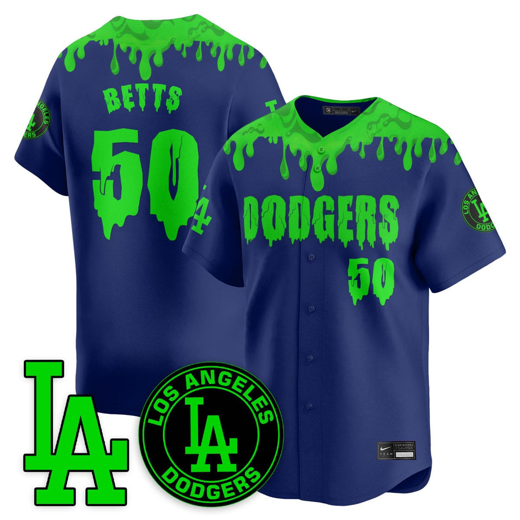 Custom Los Angeles Dodgers "Slime Night Special" Jersey - Stitched