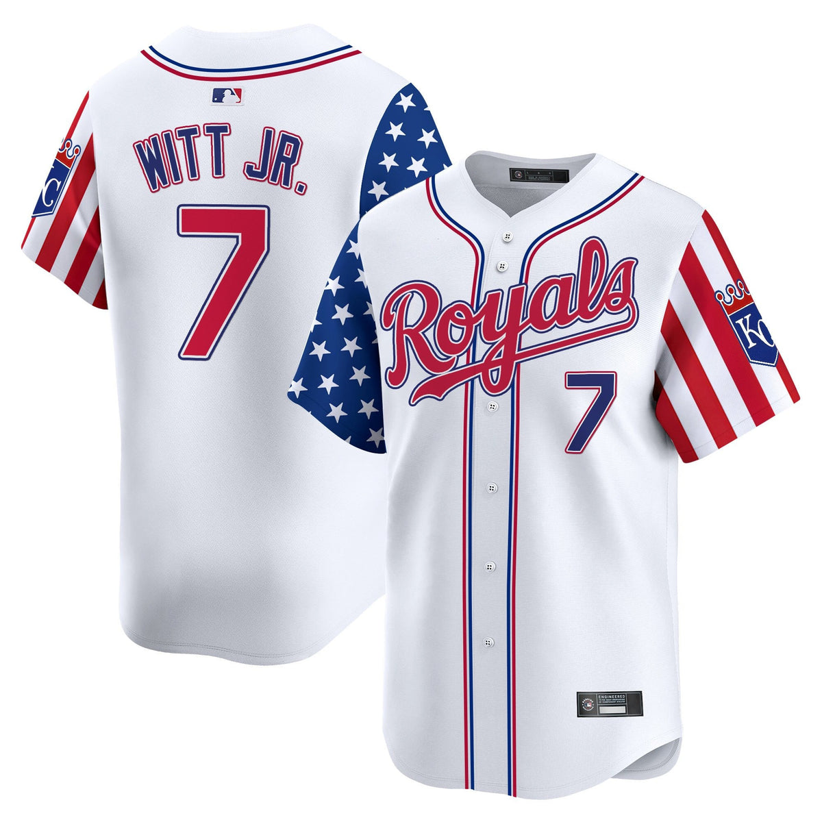 Men's Kansas City Royals 2025 Independence Day Vapor Premier Limited Jersey - All Stitched