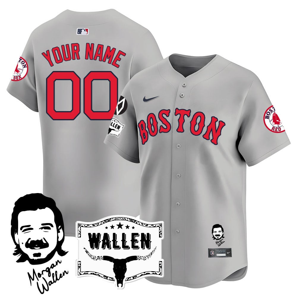 Men's Boston Red Sox Morgan Wallen 2025 Jersey - All Stitched