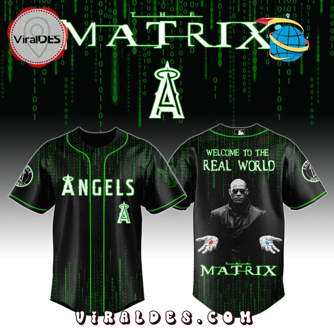 Los Angeles Angels MLB The Matrix Baseball Jersey
